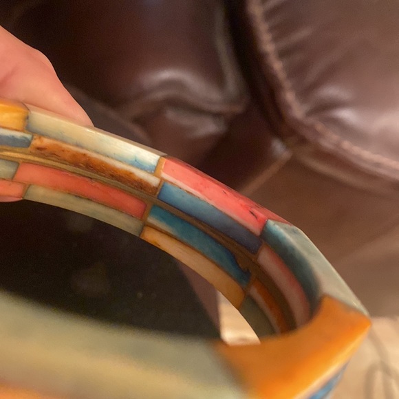 SilverFox ,Bracelet , with Gold Metal Band in Middle, Gorgeous 🔥 - Picture 4 of 7